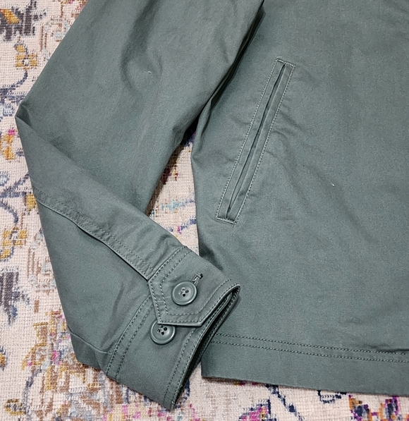 NWT Express Men's Green Bomber Jacket, sz XS - Picture 6 of 12